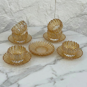 Set de Bols & Assiettes en Verre 12 Pièces