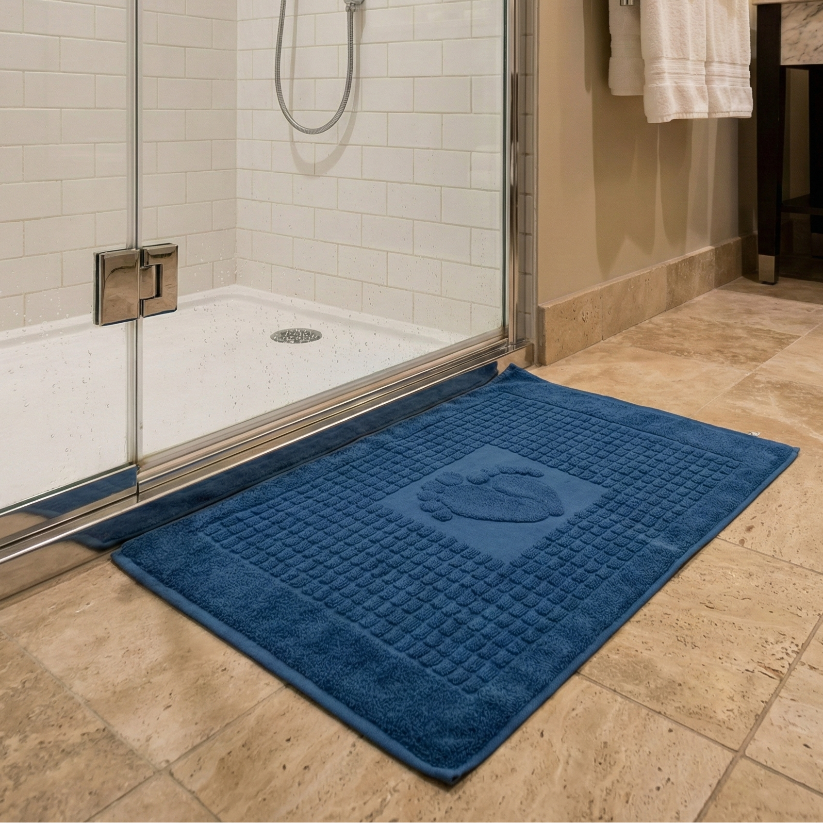 Tapis de pieds 100% coton épaisse 50*70 cm