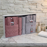 Ensemble Sortie de Bain 6 pièces 100% Coton