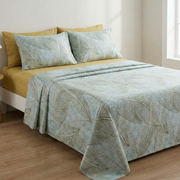 Parure de Lit 4 pièces en coton microfibre de qualité supérieure
