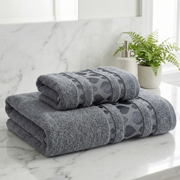 Lot de 2 Draps de Bain en Bambou Tres douce Grand taille 180*100 m et 90*50 cm