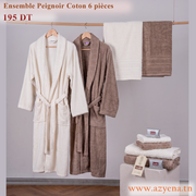 Ensemble Sortie de Bain 6 pièces 100% Coton