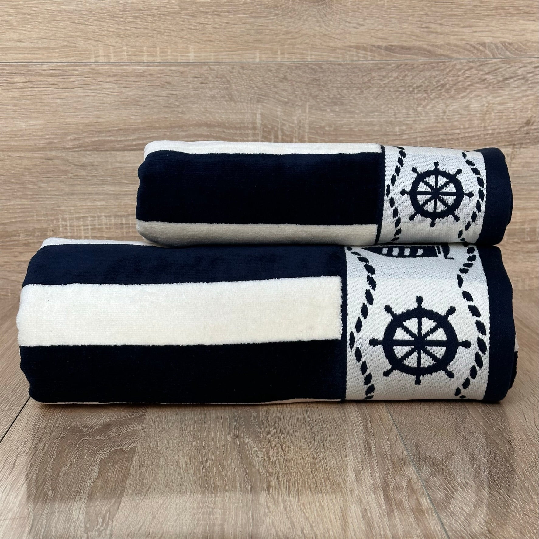 Lot de Deux Draps de Bain en 100% Coton Doux