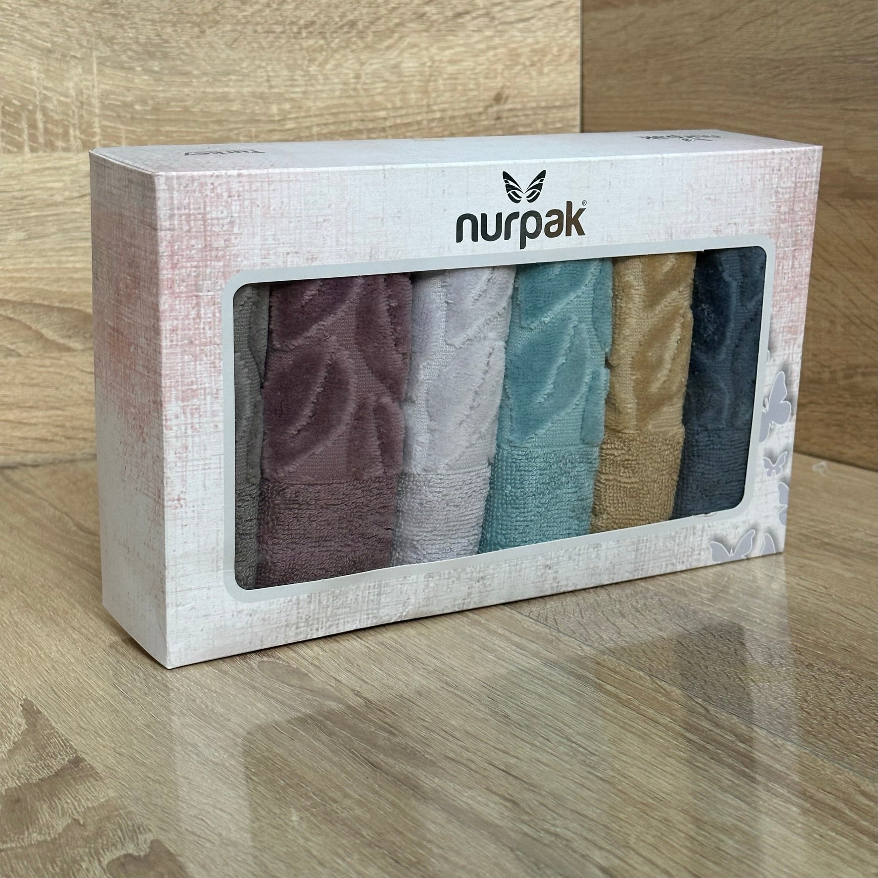 Cofret de 6 serviettes invité 100% Coton