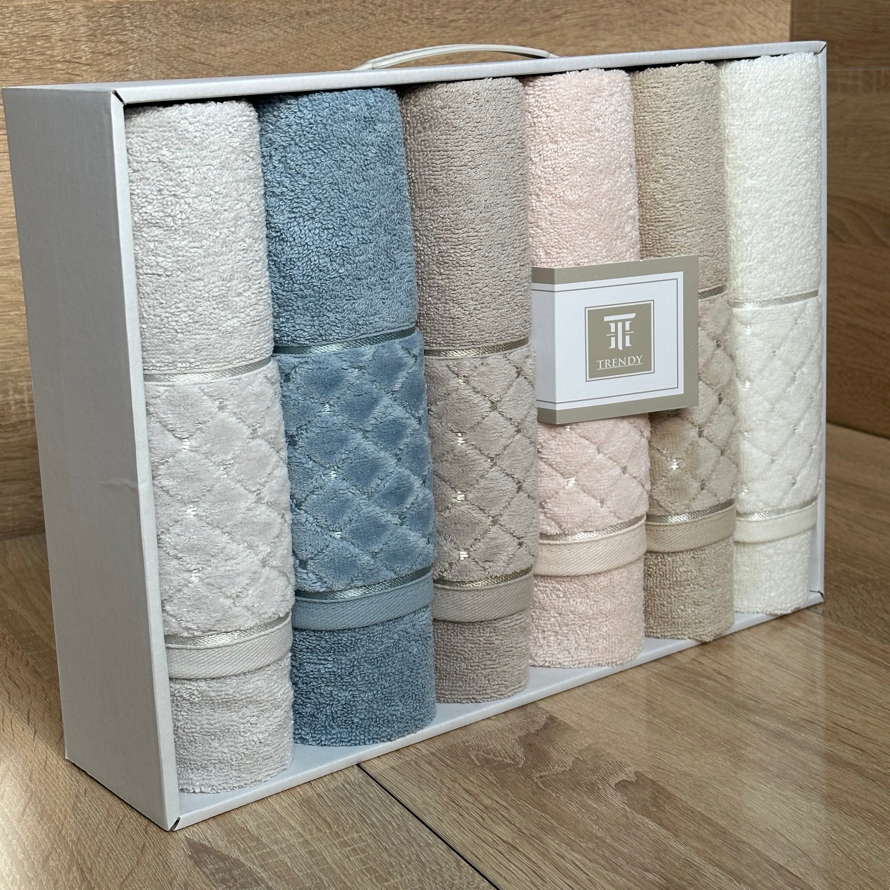 Coffret 6 Serviettes de Bain BELINDA TRENDY – Luxe & Confort