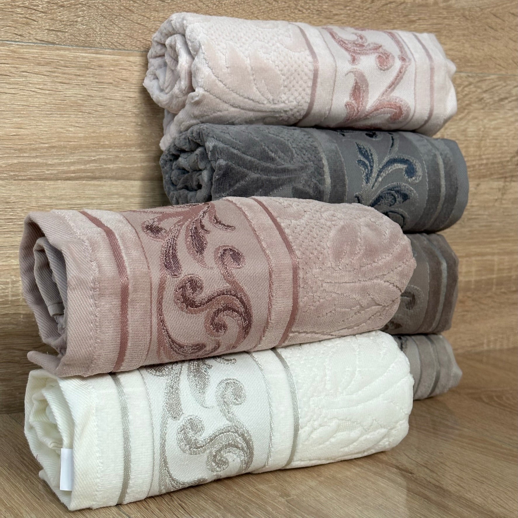 Pack 6 Serviettes de Bain Haut Gamme 50*90 cm Coton Pupilla Originale