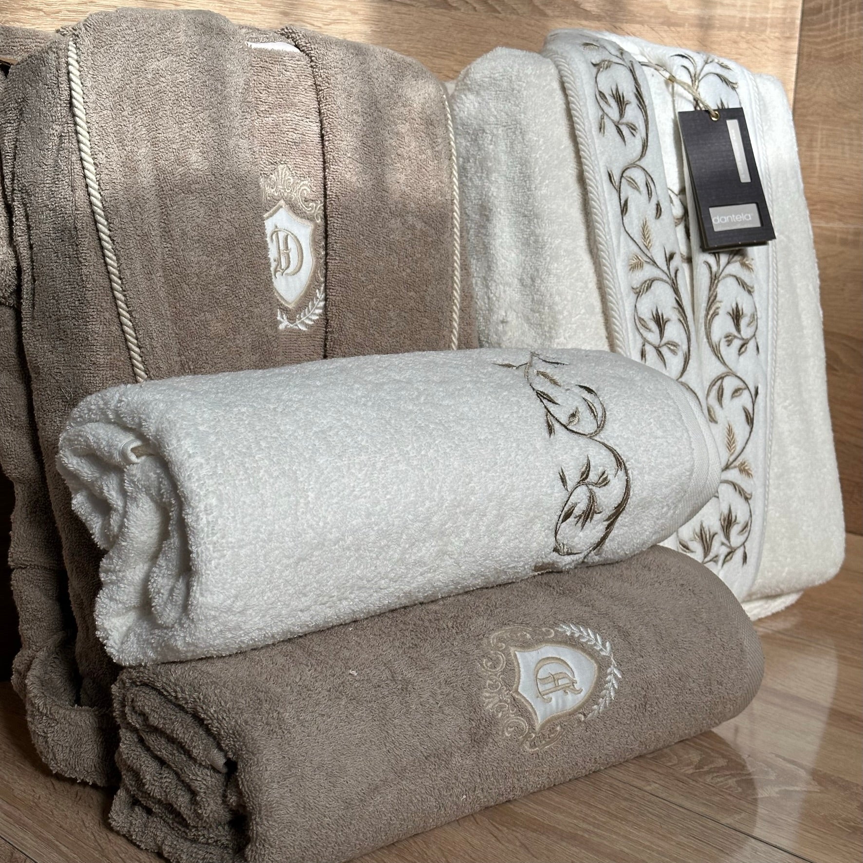 Ensemble Magnifique de Peignoirs Janset - 6 Pièces en Coton Turc de Qualité Supérieure