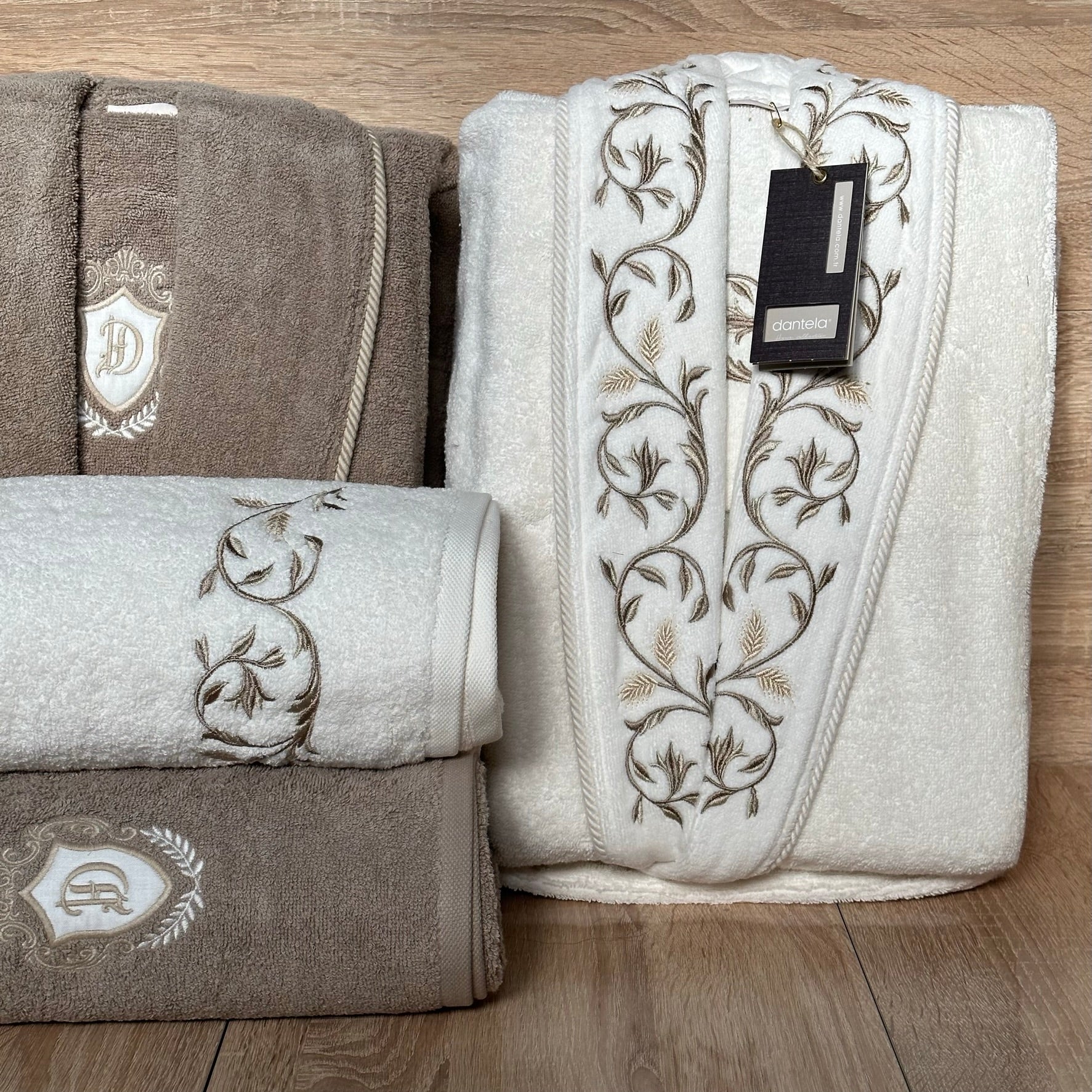 Ensemble Magnifique de Peignoirs Janset - 6 Pièces en Coton Turc de Qualité Supérieure