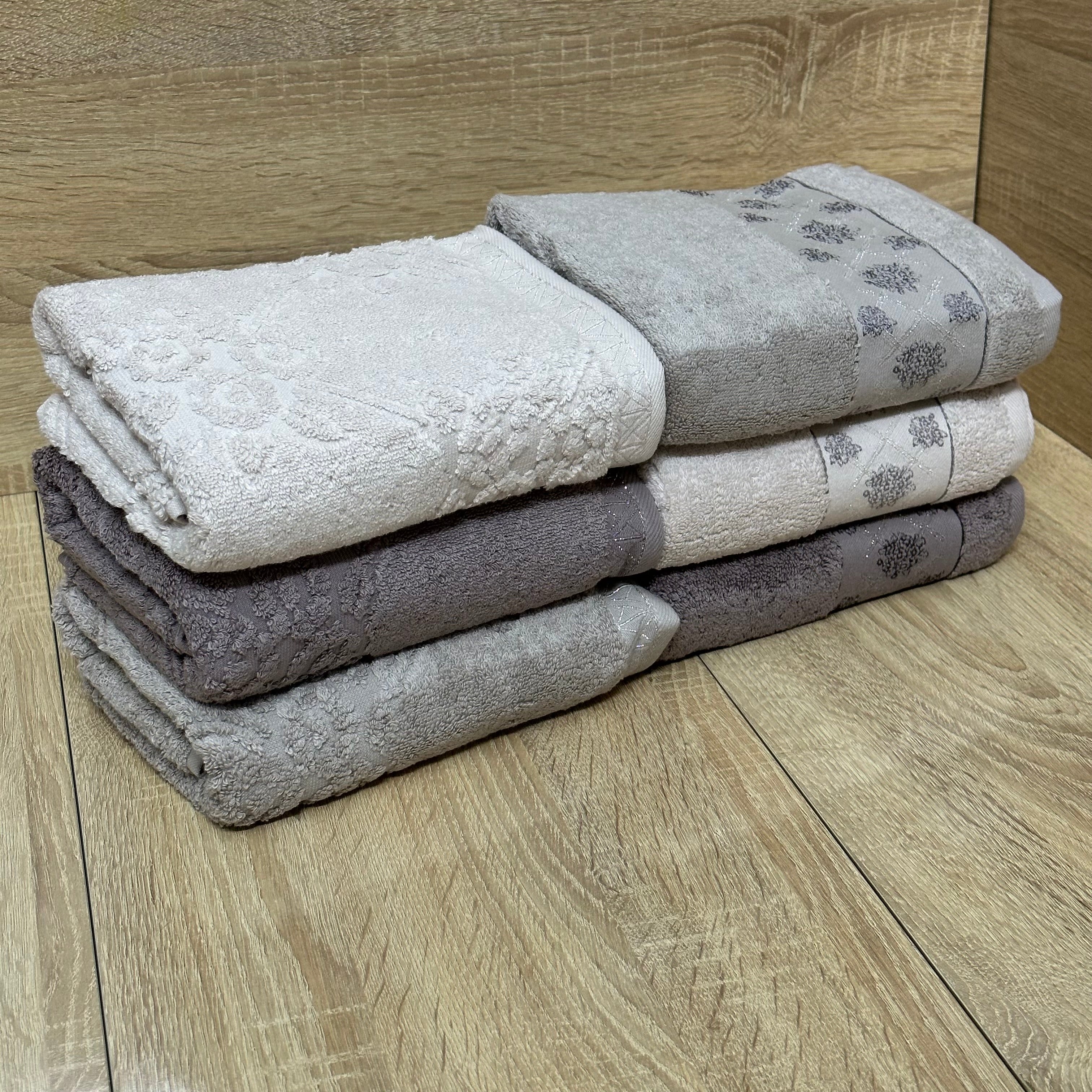 Pack 6 Serviettes de Bain Haut Gamme 50*90 cm de qualité bambou