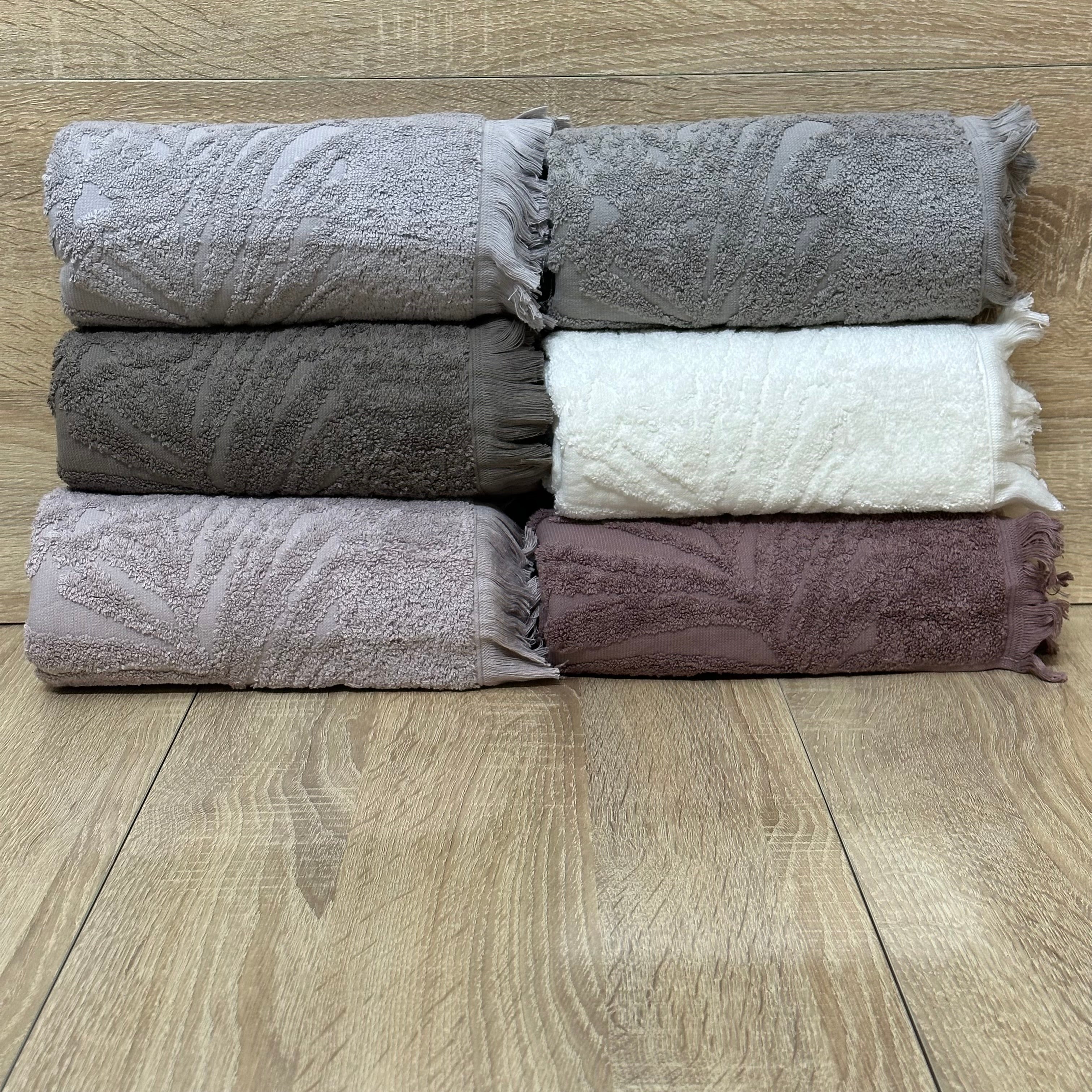 Pack 6 Serviettes de Bain Haut Gamme 50*90 cm de qualité bambou