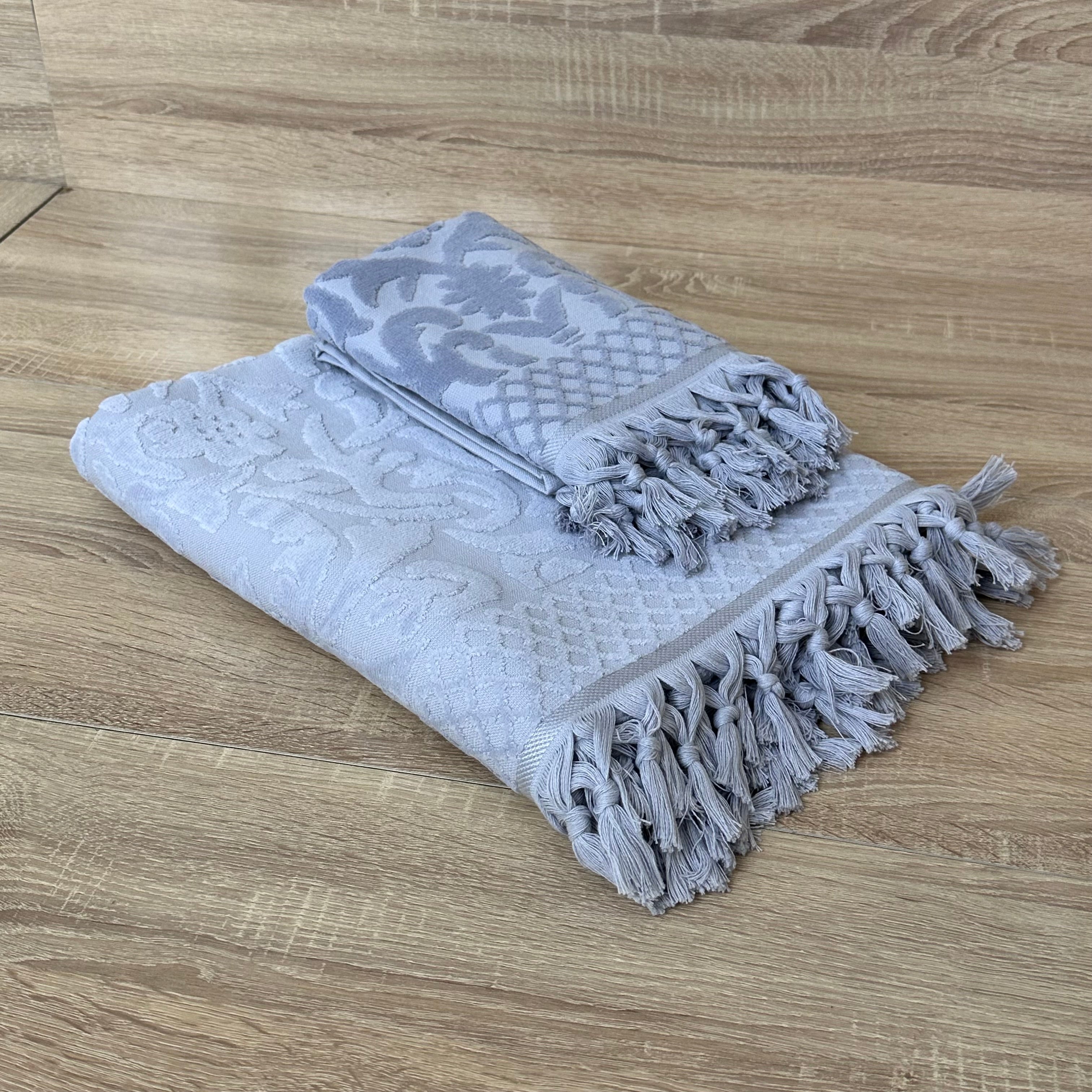 Lot de Deux Draps de Bain en 100% Coton Doux