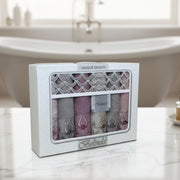 Pack de 6 Serviettes de Bain Haut de Gamme avec Broderie