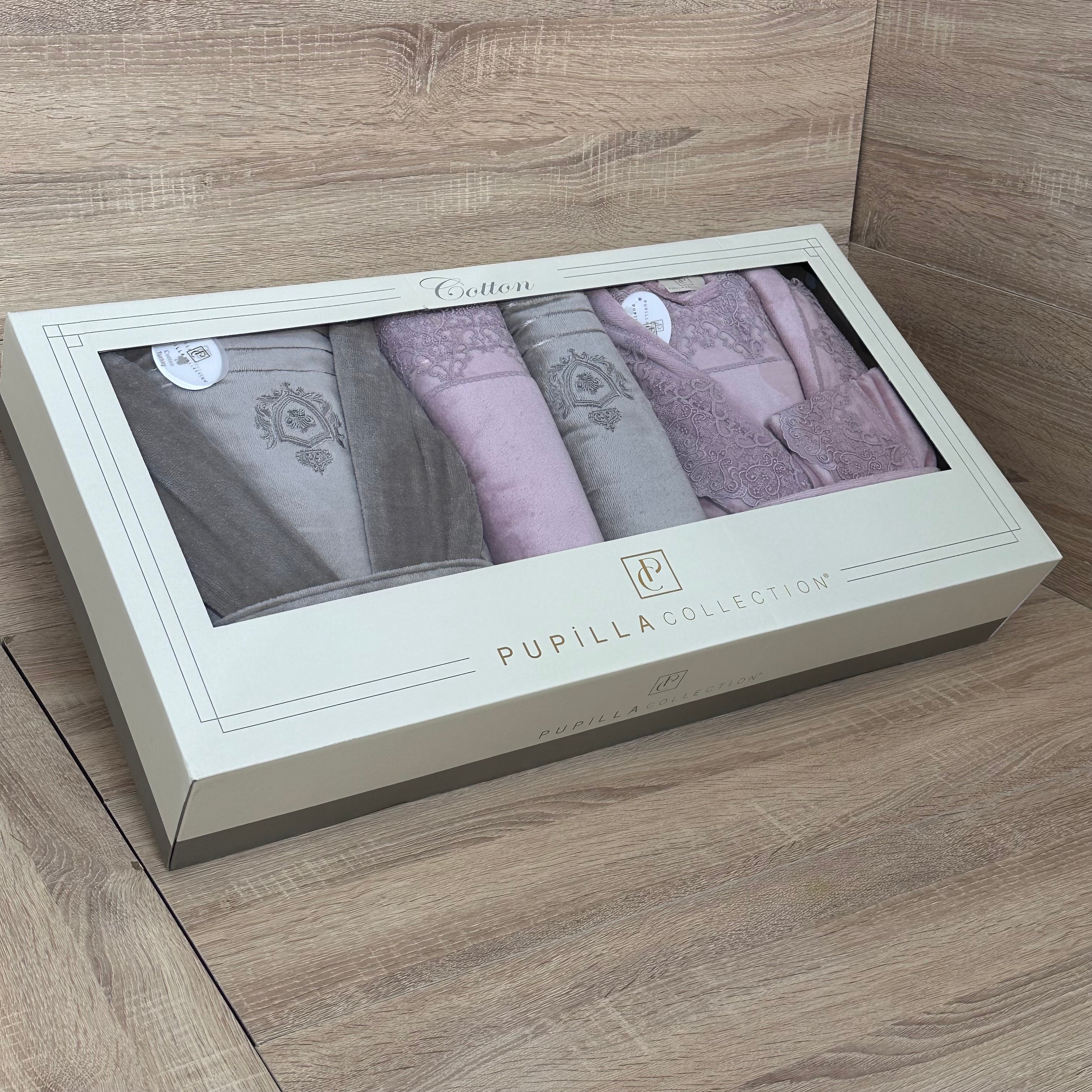 Cofret Sortie de Bain  Elle&Lui Haut Qualité de Coton de la marque Pupilla Collection