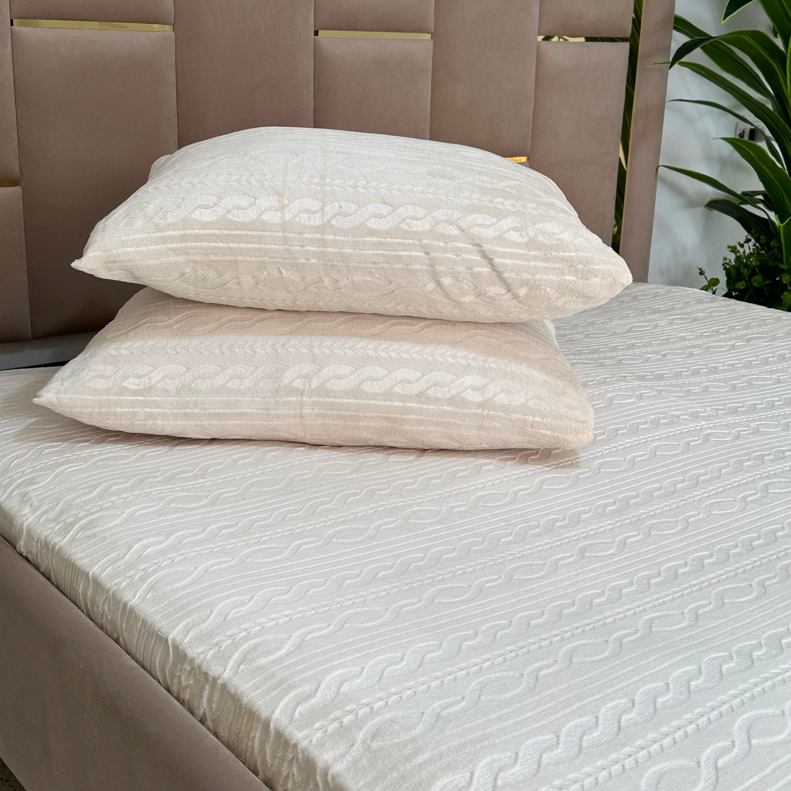 Housse de matelas Velour gravé épaisse Haut Gamme