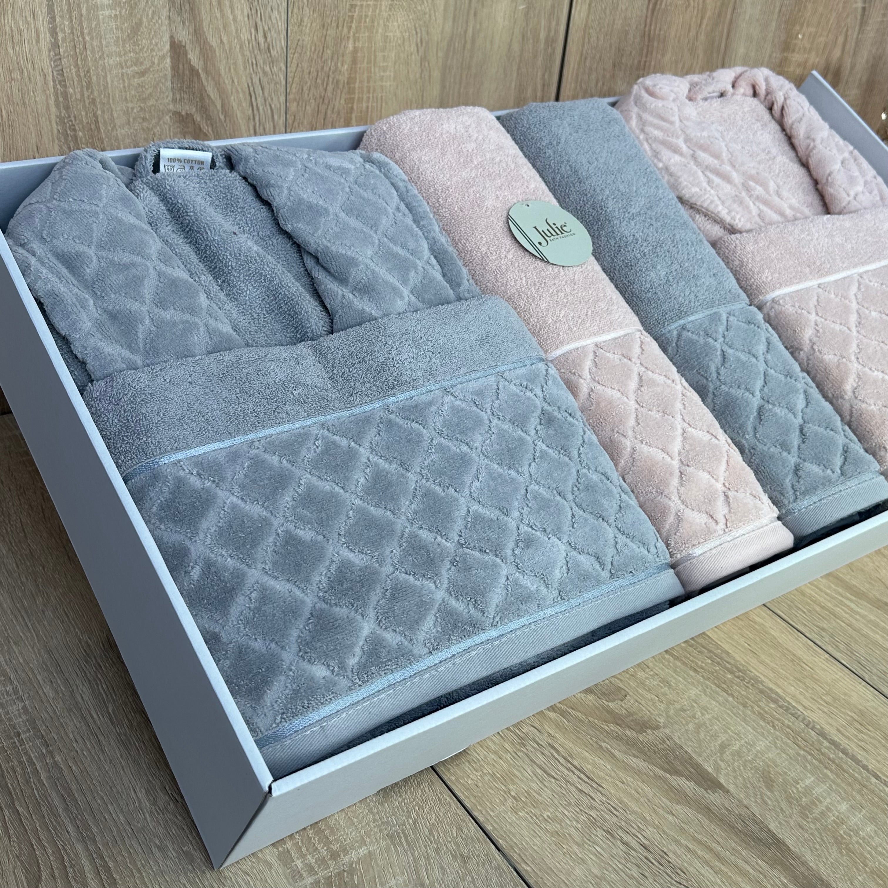 Coffret Sortie de Bain 6 pièces Coton