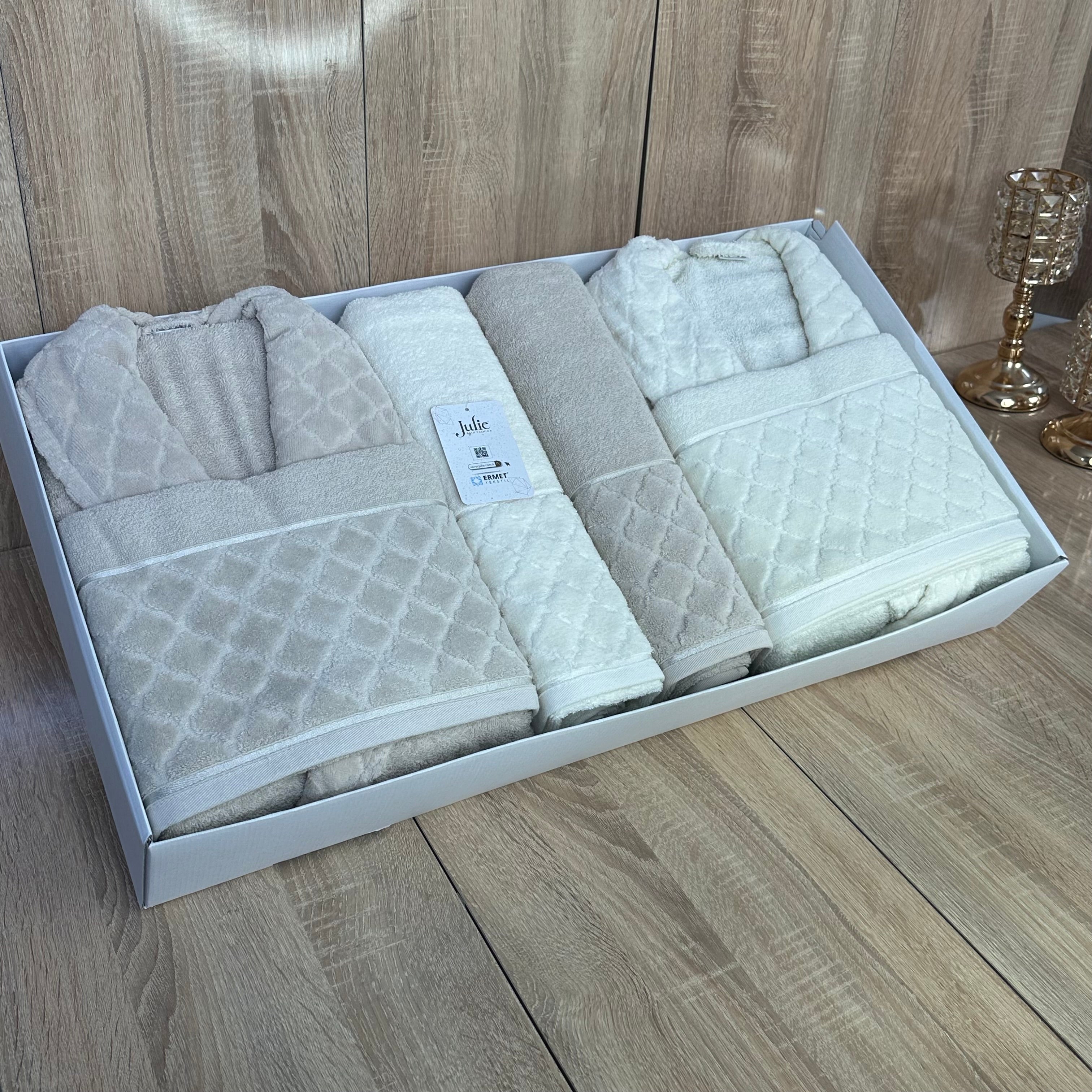 Coffret Sortie de Bain 6 pièces Coton