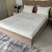 Ensemble Housse de Matelas Premium signé Azyena En Forrure de Lapin