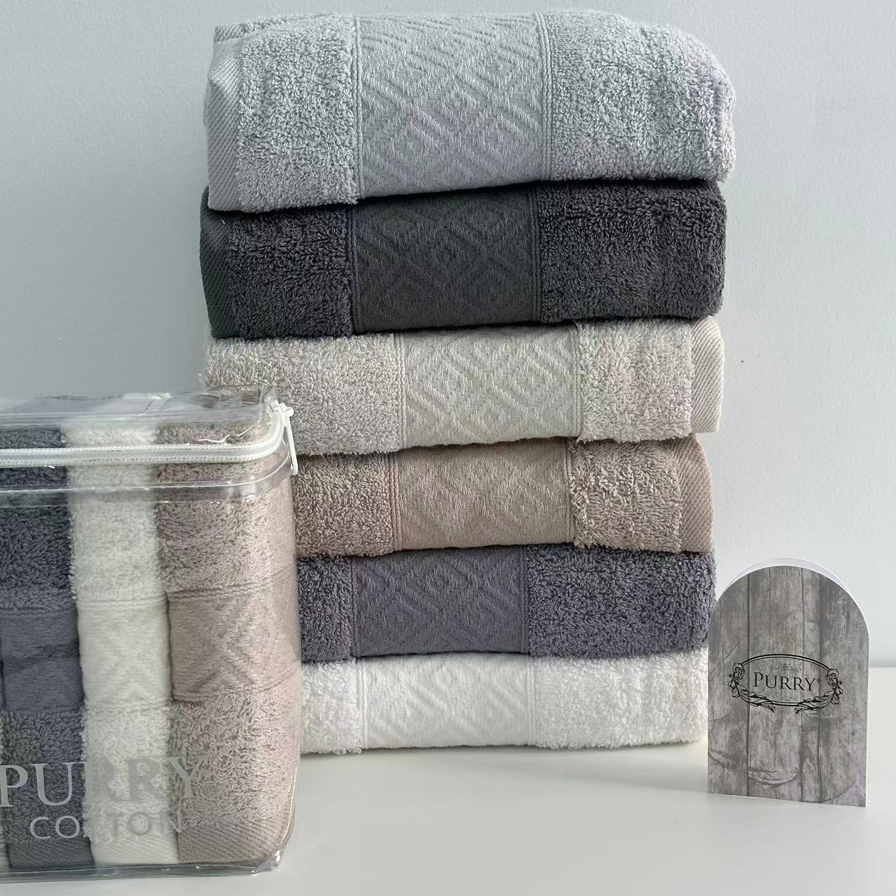 Offre Spéciale 12 Serviettes de Bain Coton 90*50 cm / 50*30 cm