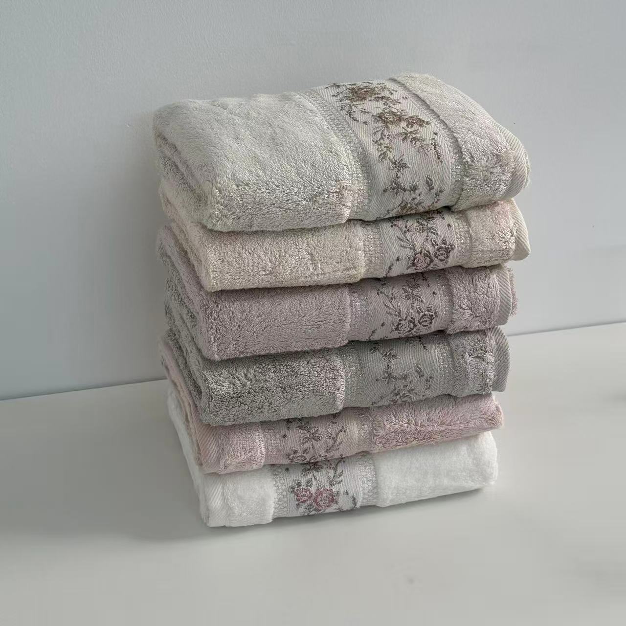 Lot de 6 serviettes de Bain en Bambou Ultra Lux - Haut Qualité