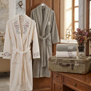 Ensemble Magnifique de Peignoirs Janset - 6 Pièces en Coton Turc de Qualité Supérieure