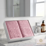 Coffret 2 Draps de Bain en coton épais 90*50 cm et 150*90 cm