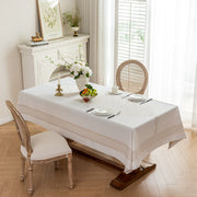 Nappe de table haut de gamme – Jacquard 3D, imperméable, style luxe