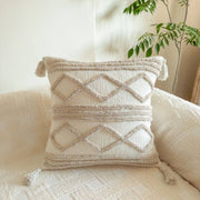 Taies Décoratives Brodées à la Main 45x45 cm - Qualité Artisanale Premium