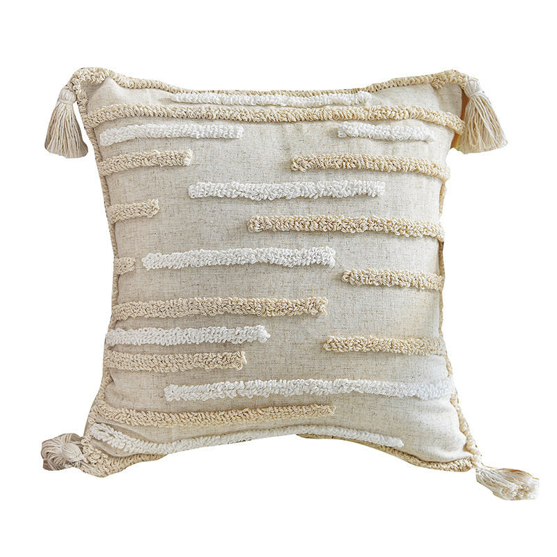 Taies Décoratives Brodées à la Main 45x45 cm - Qualité Artisanale Premium