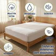 Protège-matelas 100% coton  , absorbante et Imperméable