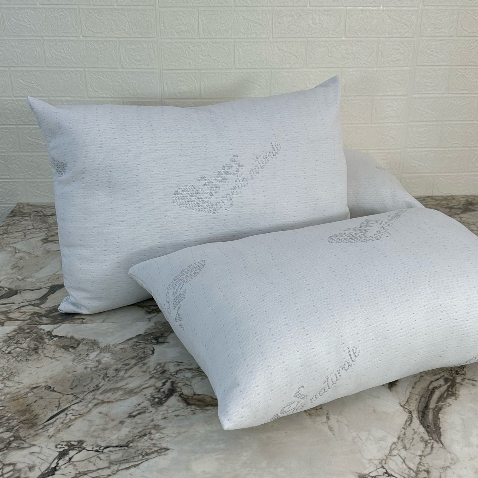 Lot 4 Oreillers Orthopédiques en Microfibre Siliconée 50*70 cm