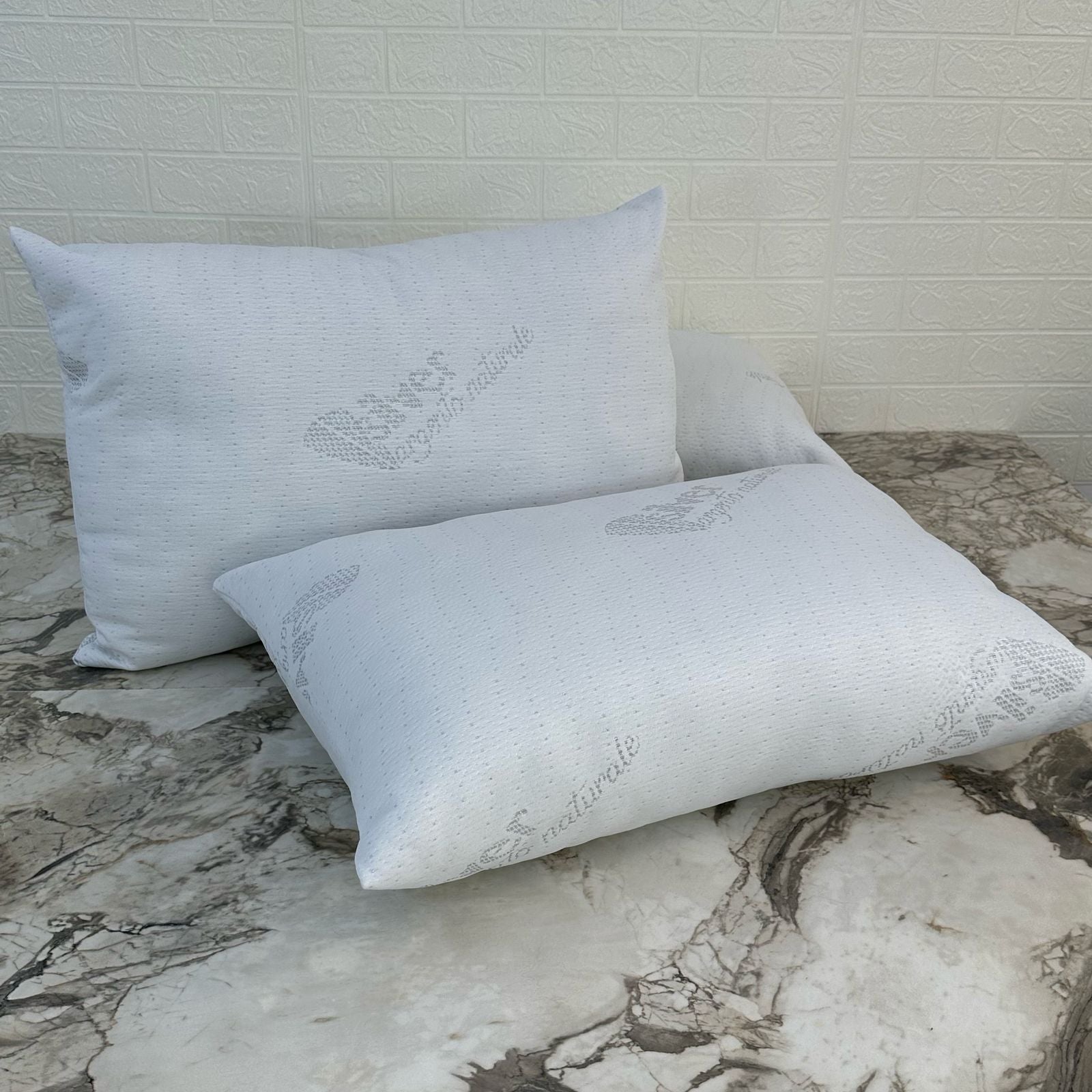 Lot 4 Oreillers Orthopédiques en Microfibre Siliconée 50*70 cm