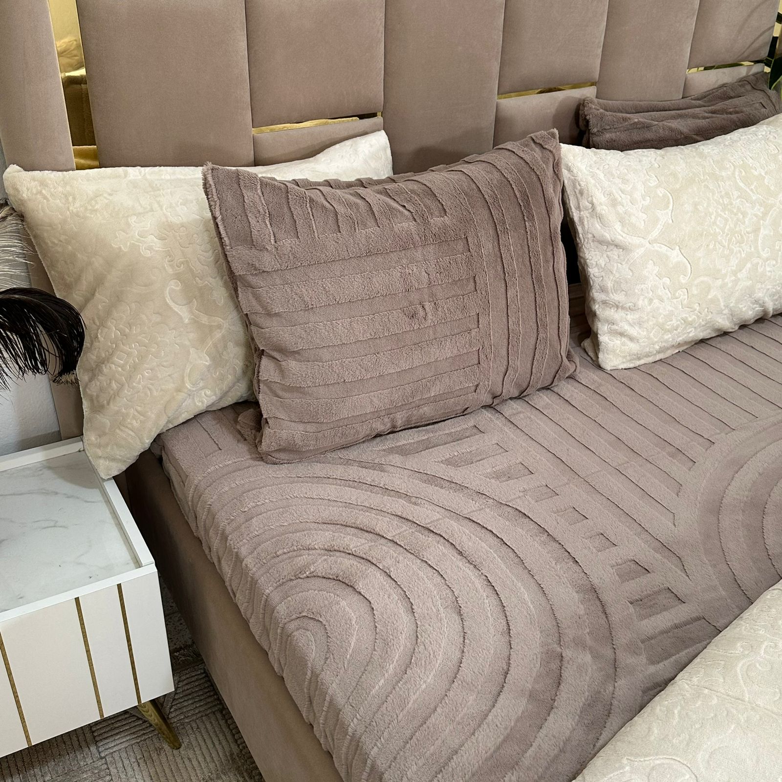 Couette Luxe en Fourrure de Lapin – 5 Pièces – Fabrication Azyena