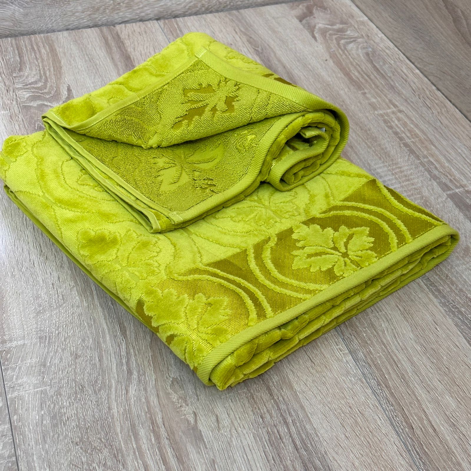 Lot de Deux Draps de Bain en 100% Coton Doux