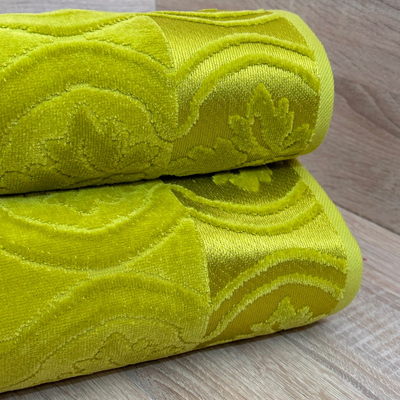 Lot de Deux Draps de Bain en 100% Coton Doux