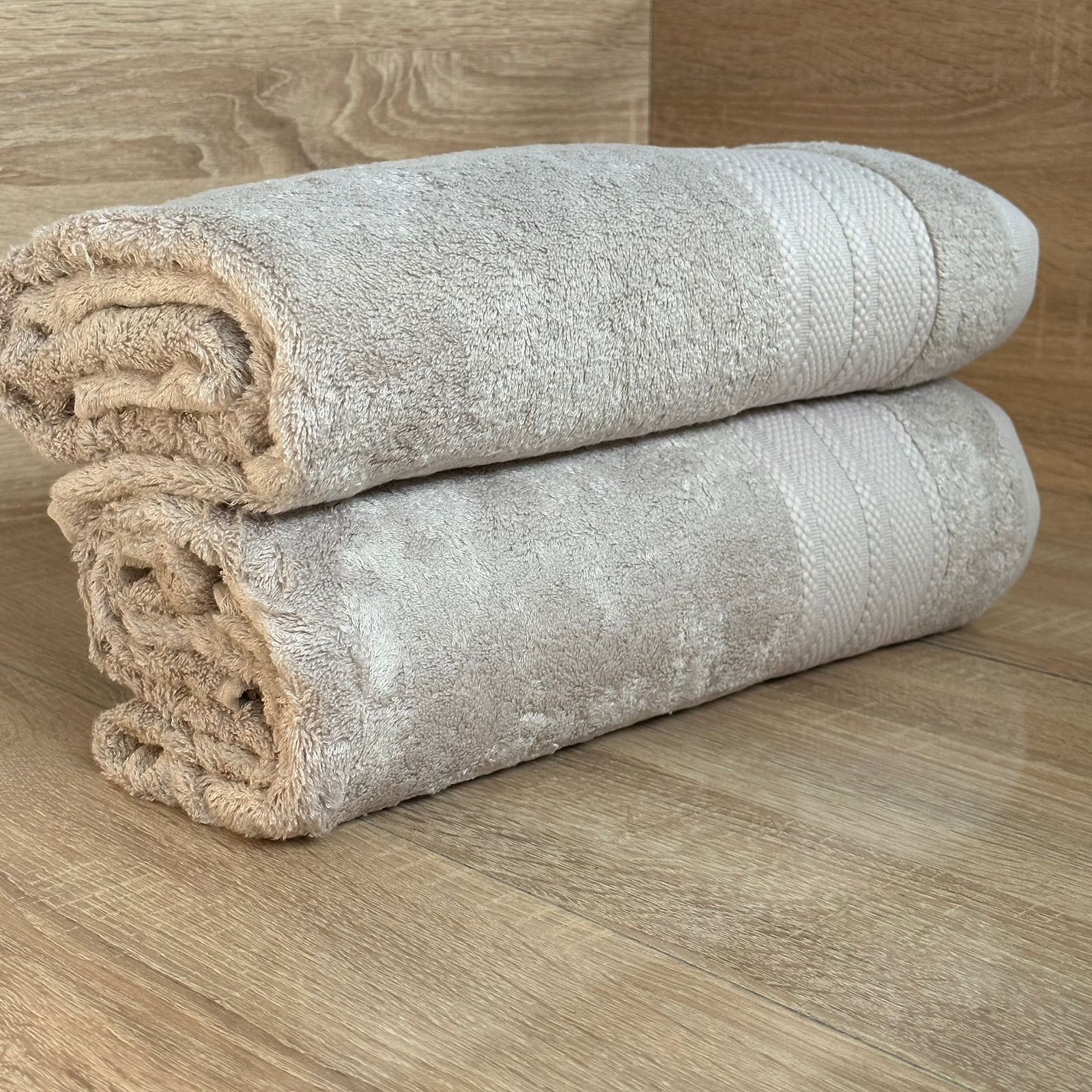 Lot de 2 Draps de Bain Grand Taille 150*100 cm