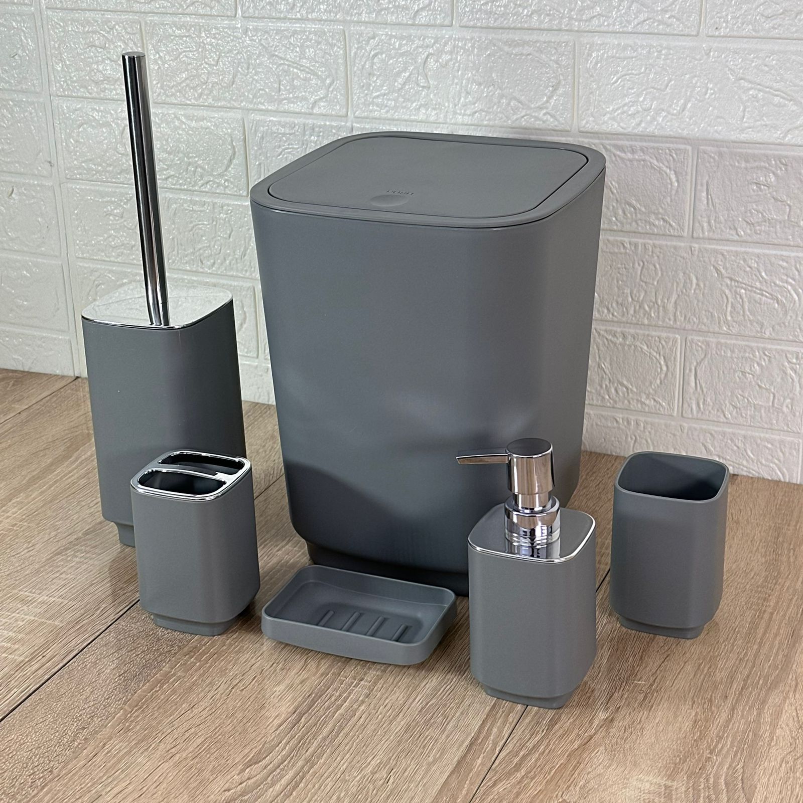 Set d'Accessoires de Salle de Bain 6 en 1  incassable