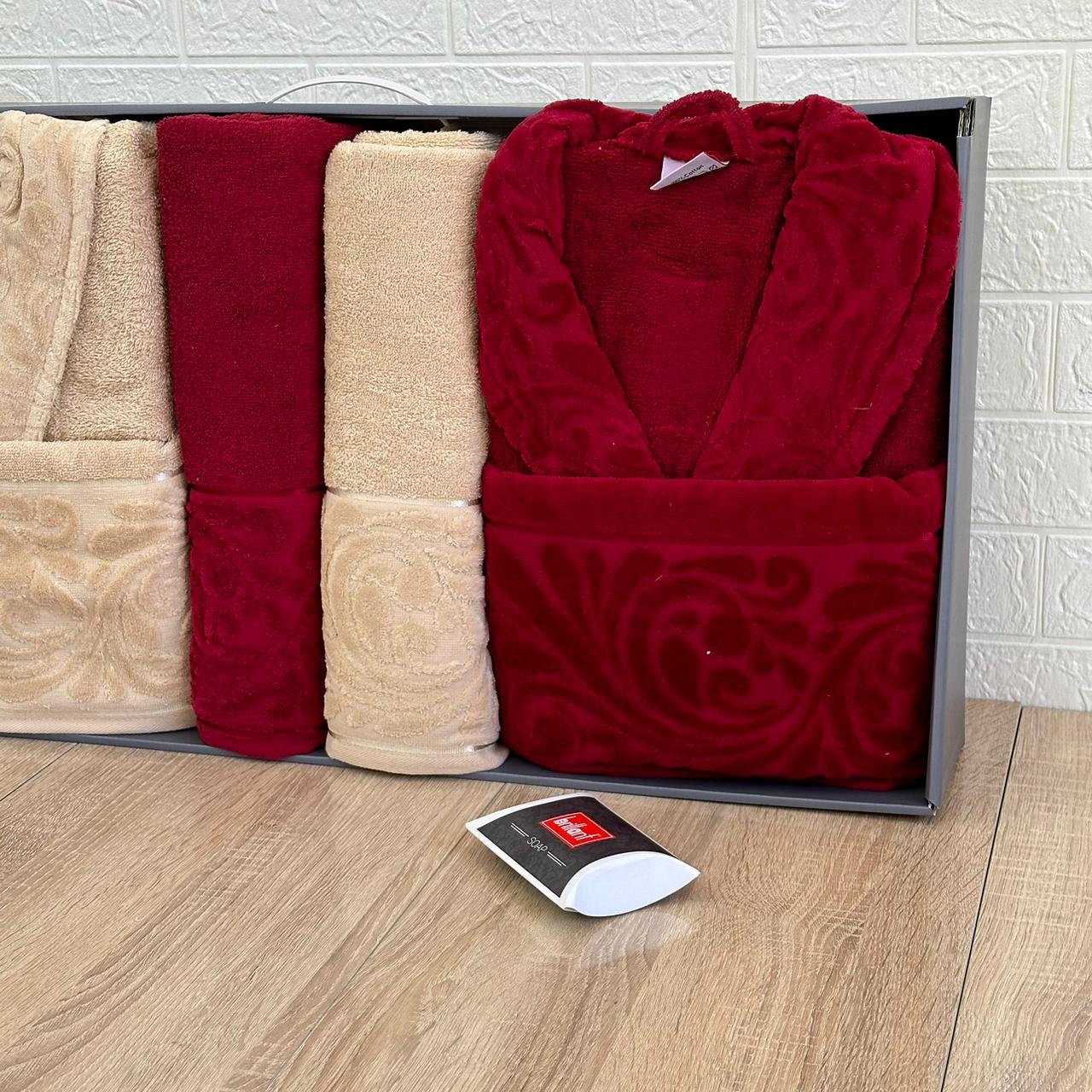 Ensemble Sortie de Bain 6 pièces 100% Coton