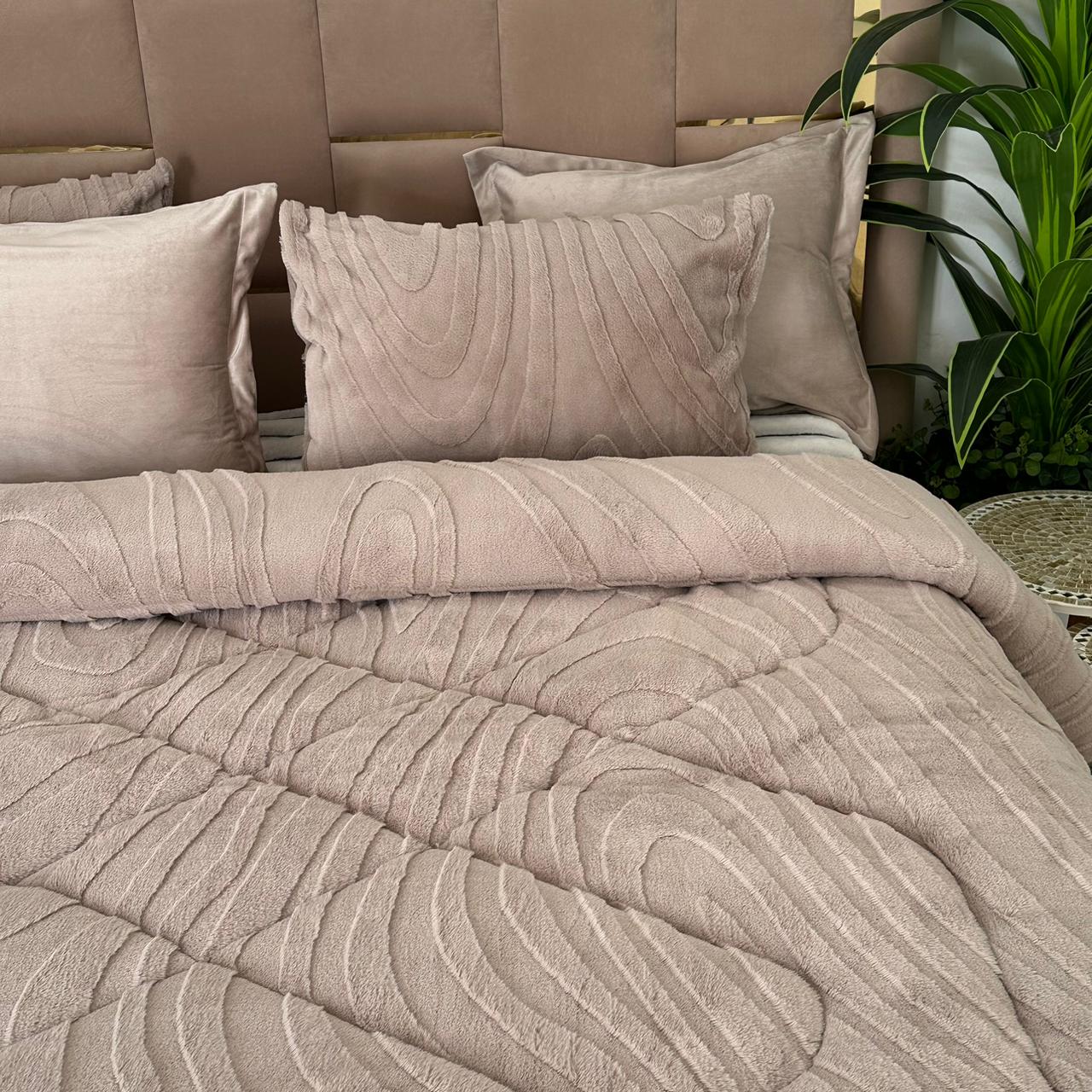 Couette Luxe en Fourrure de Lapin – 5 Pièces – Fabrication Azyena