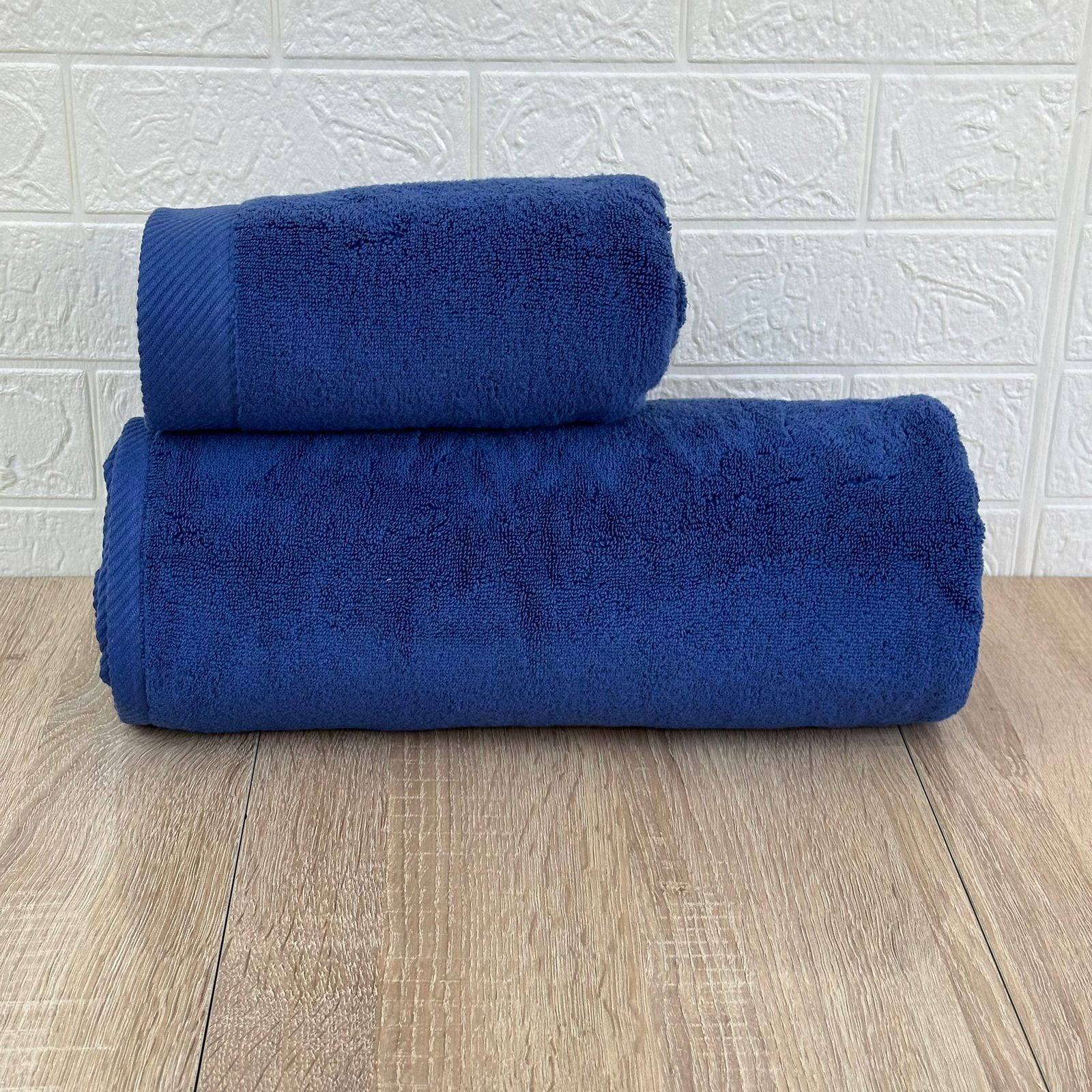 2 draps de bain en coton pur  150 × 90 cm,  90 × 50 cm