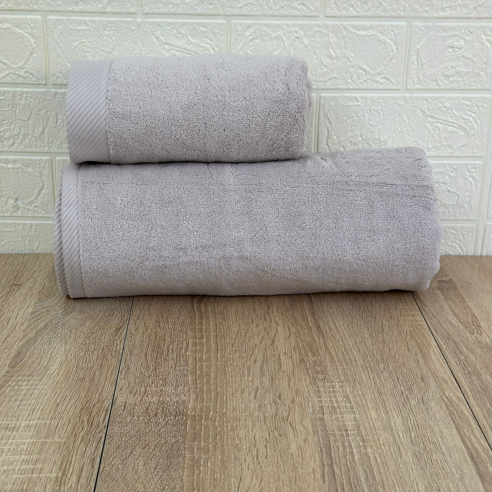 2 draps de bain en coton pur  150 × 90 cm,  90 × 50 cm