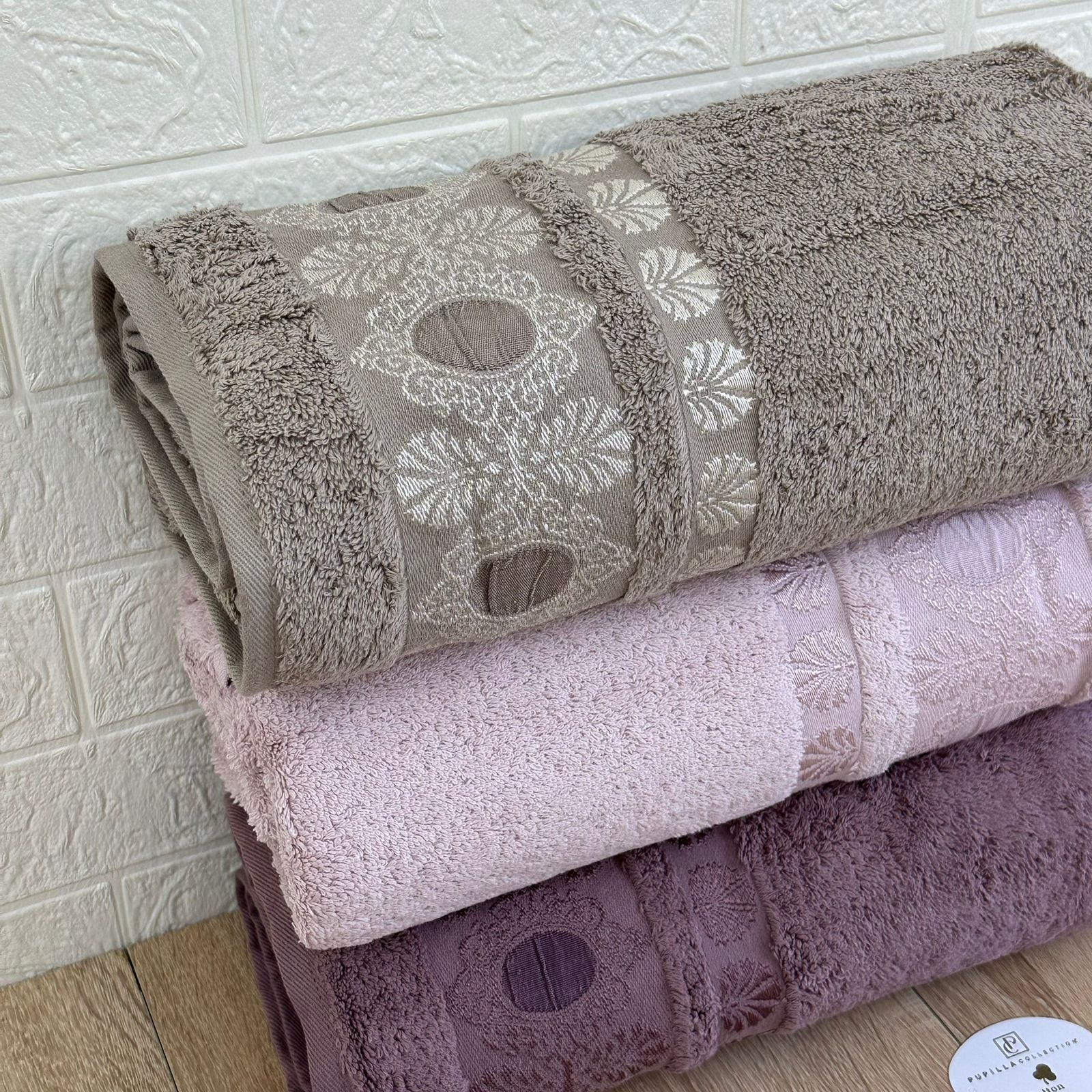 Pack De 3 Draps De Bain 150*90 cm 100% Coton Epais Ultra Douce - Pupilla Collection