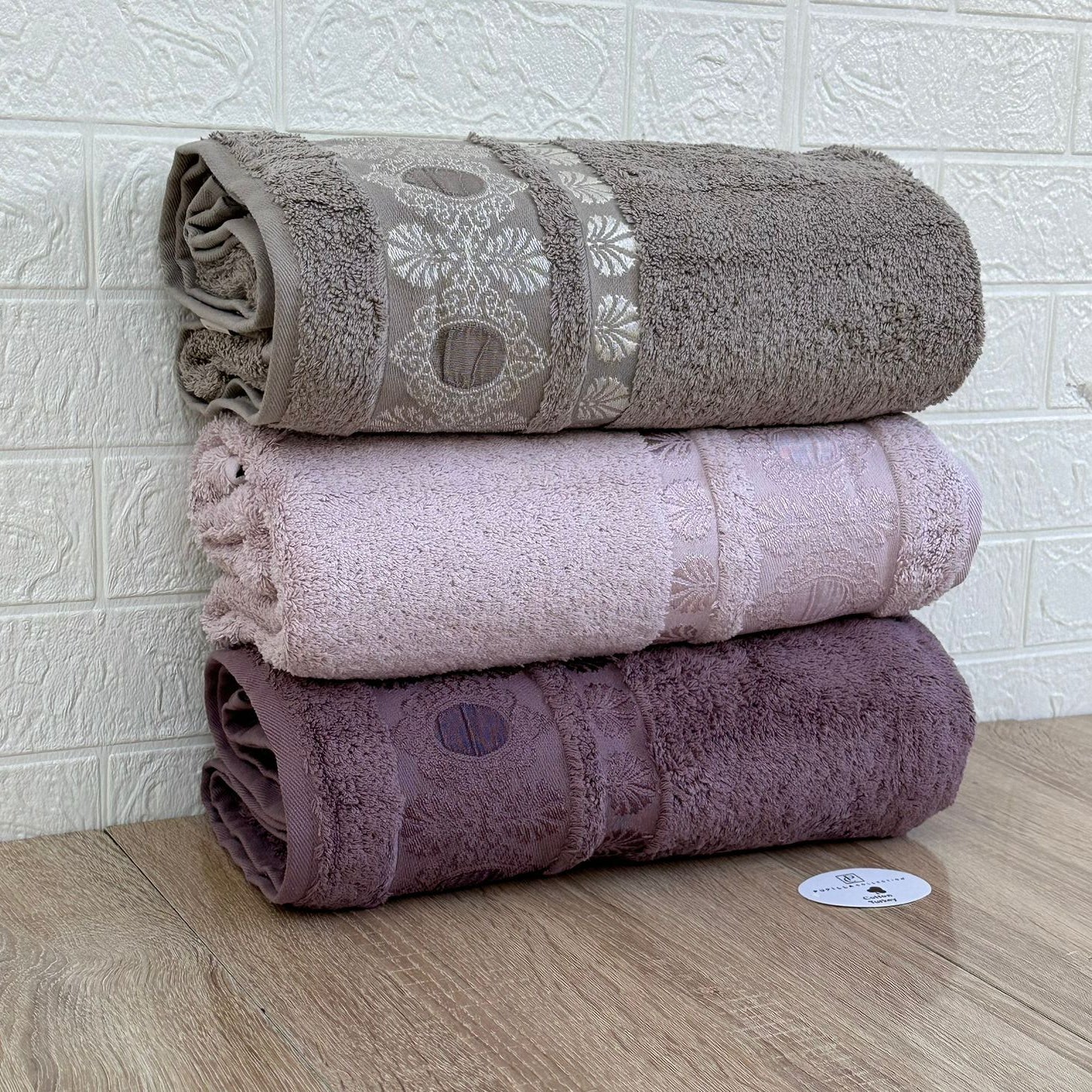 Pack De 3 Draps De Bain 150*90 cm 100% Coton Epais Ultra Douce - Pupilla Collection