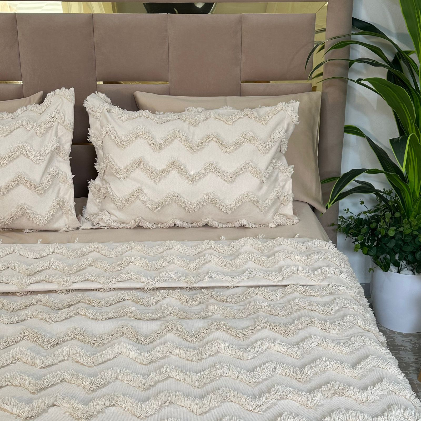 Parure de Lit Kamraya Haut Couture 100% Coton 6 pièces