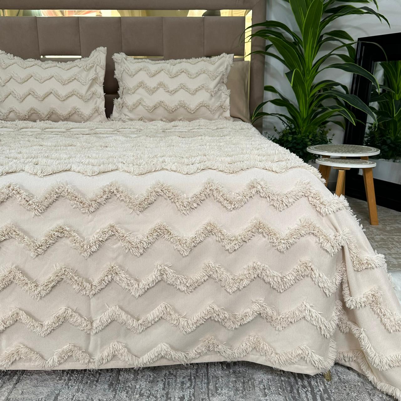 Parure de Lit Kamraya Haut Couture 100% Coton 6 pièces