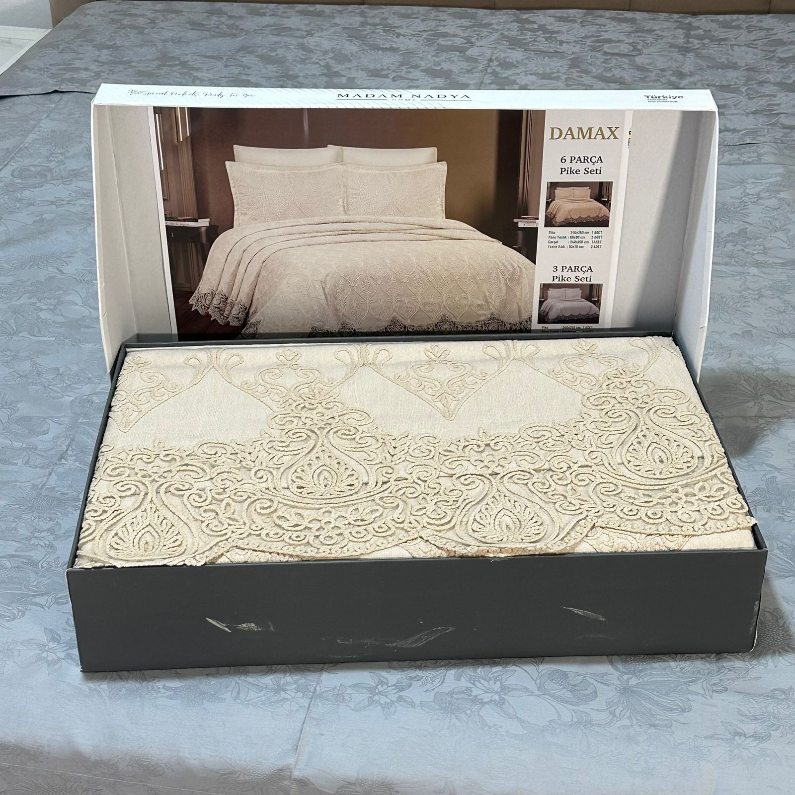 Parure de Lit Kamraya Haut Couture 100% Coton 6 pièces