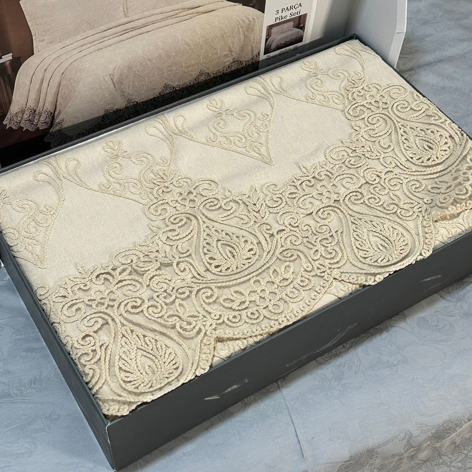 Parure de Lit Kamraya Haut Couture 100% Coton 6 pièces