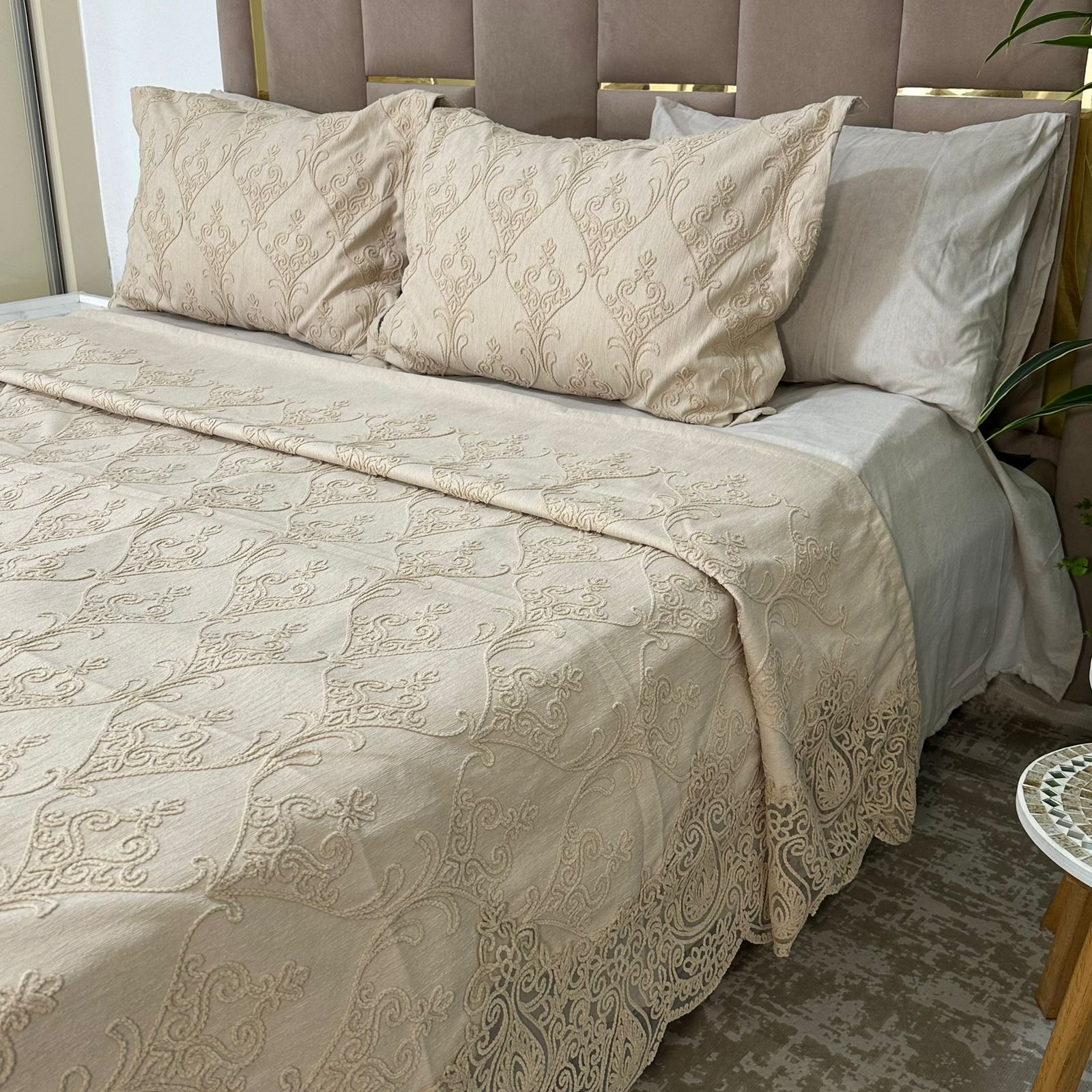Parure de Lit Kamraya Haut Couture 100% Coton 6 pièces