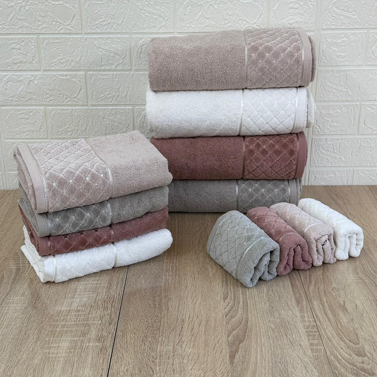 Pack Luxe Serviettes Belinda Bamboo – Offre 12 Pièces Ultra Douces et Super Absorbantes