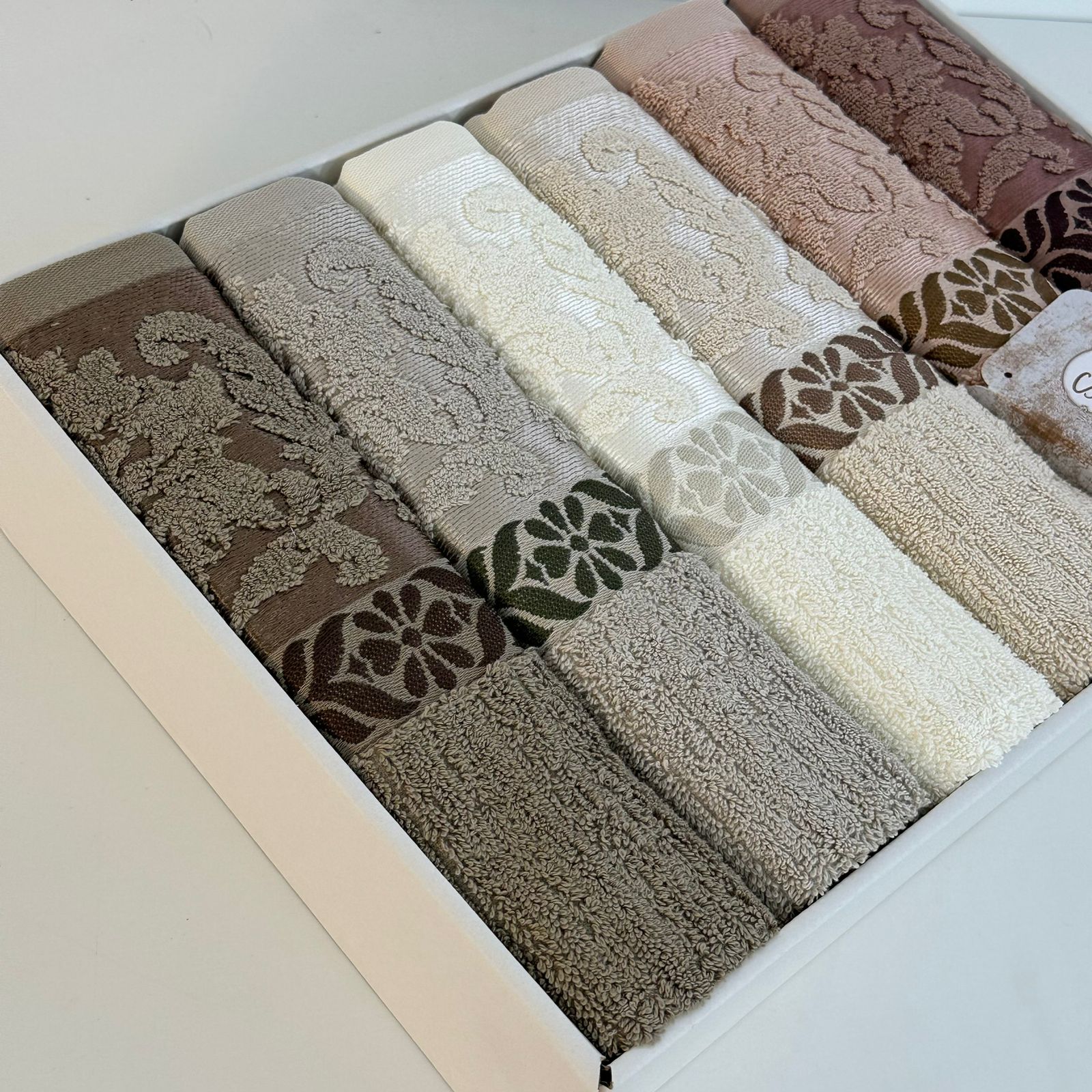 Coffret de 6 Serviettes de Bain & Visage SIKEL – 100% Coton Épais – Qualité Supérieure