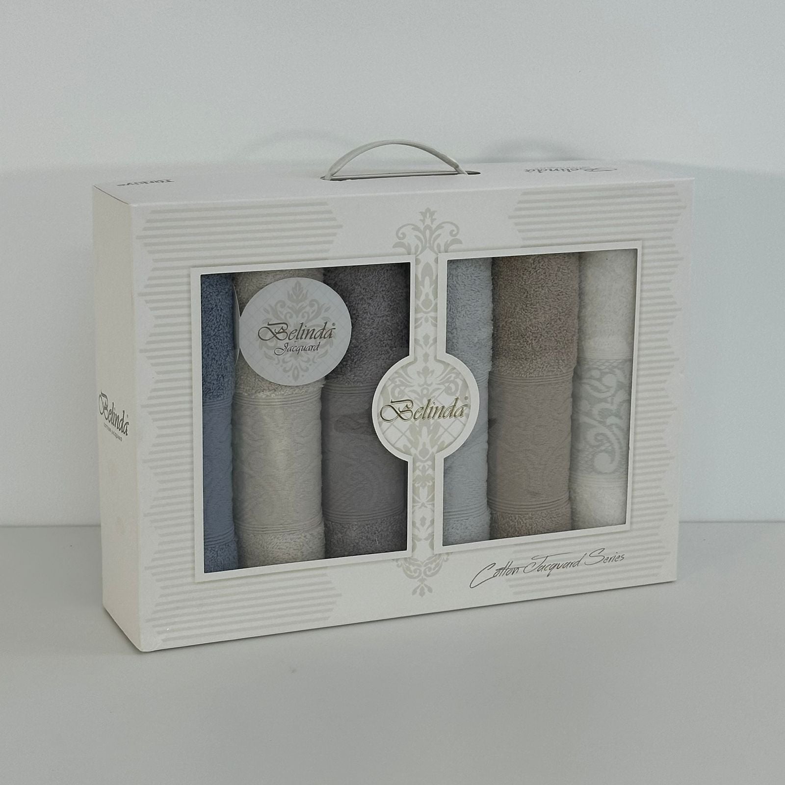 Coffret de 6 serviettes de Bain 90*50 cm - 100% Coton épais